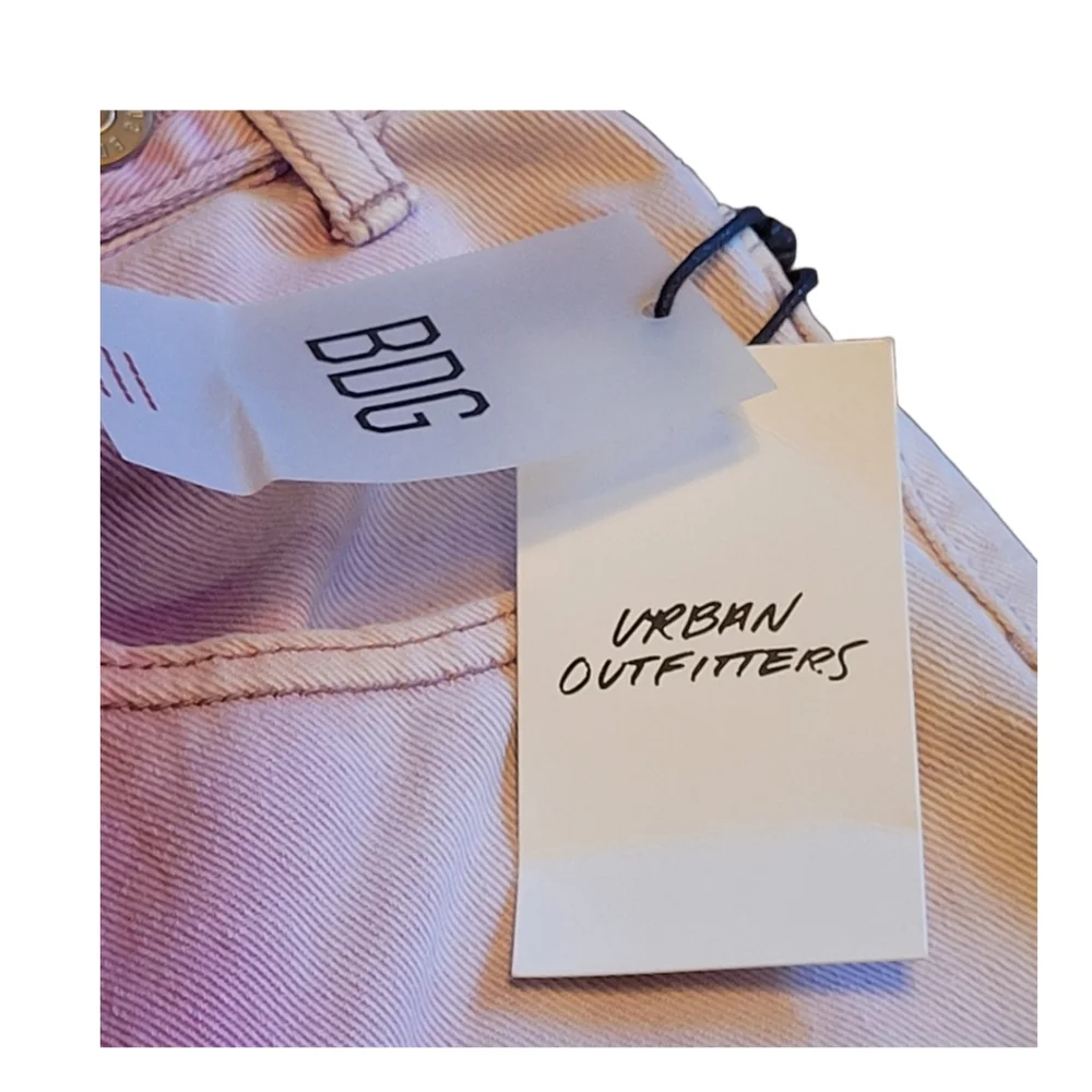 NEW Urban Outfitters BDG Longline Carpenter Purple Ombre Baggy Denim Shorts 27
